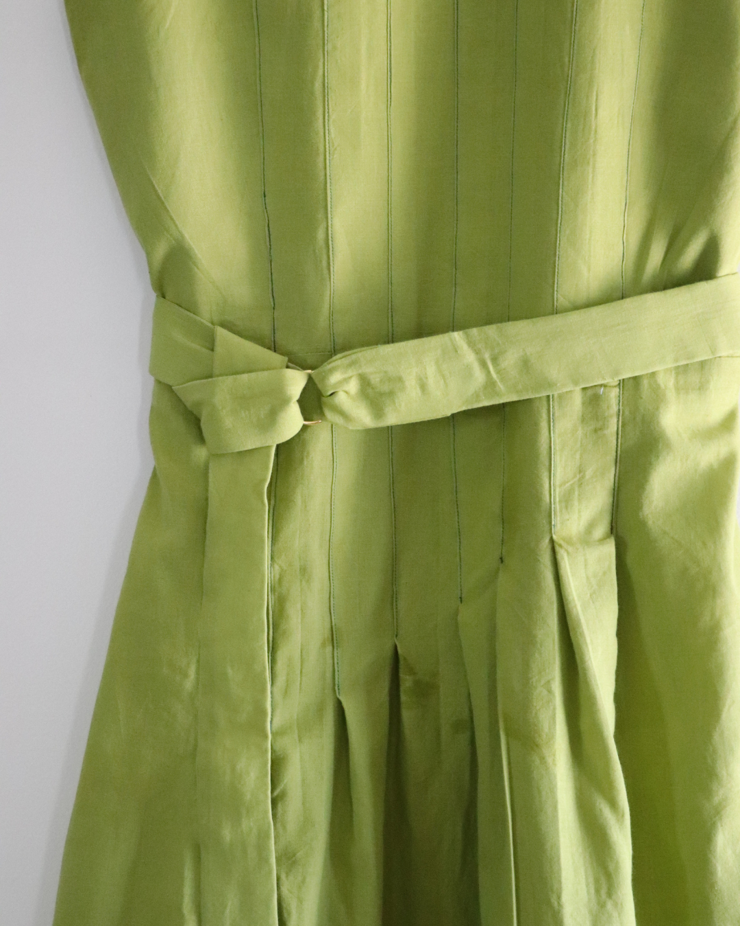 Pleated Dress with belt