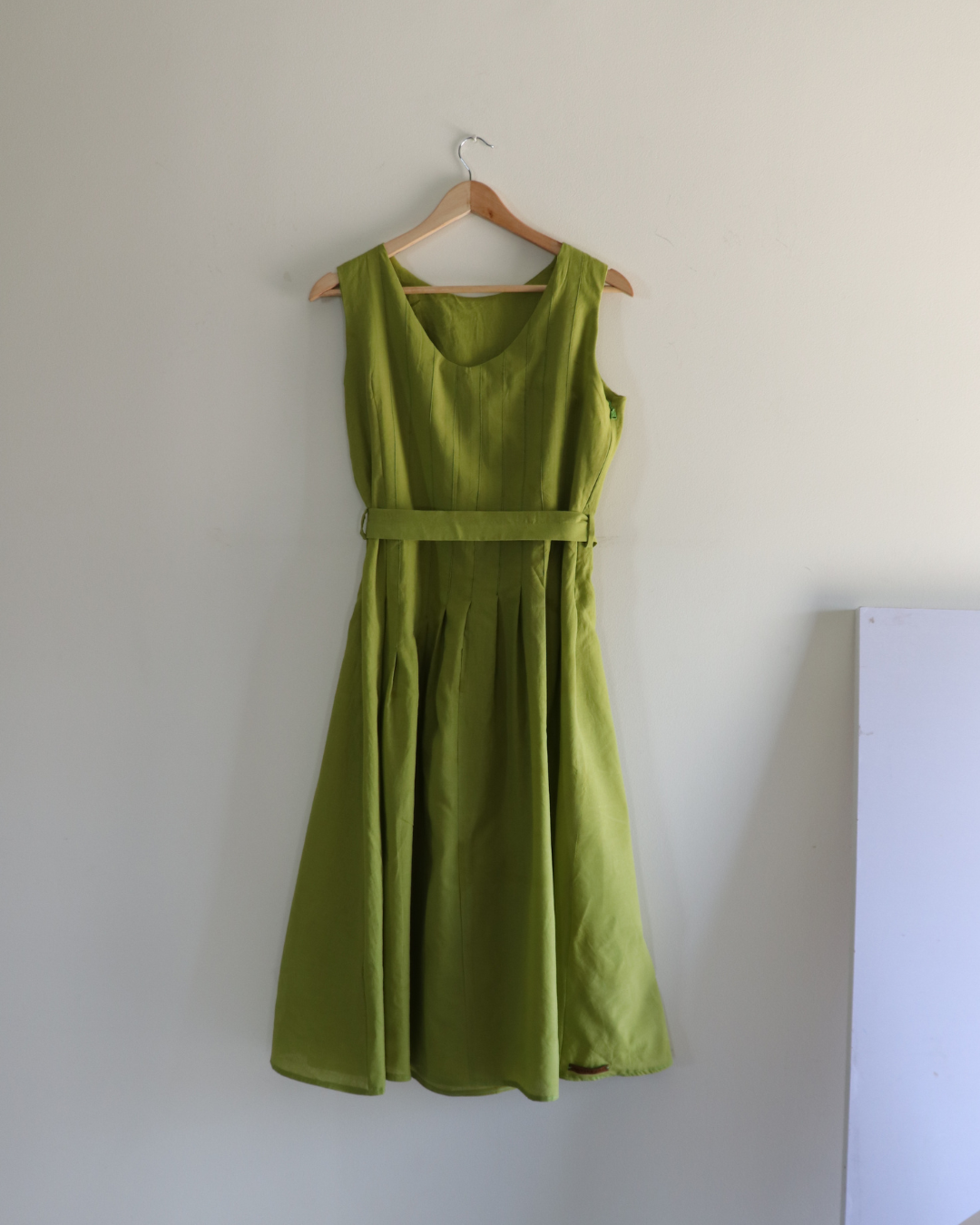 Pleated Dress with belt