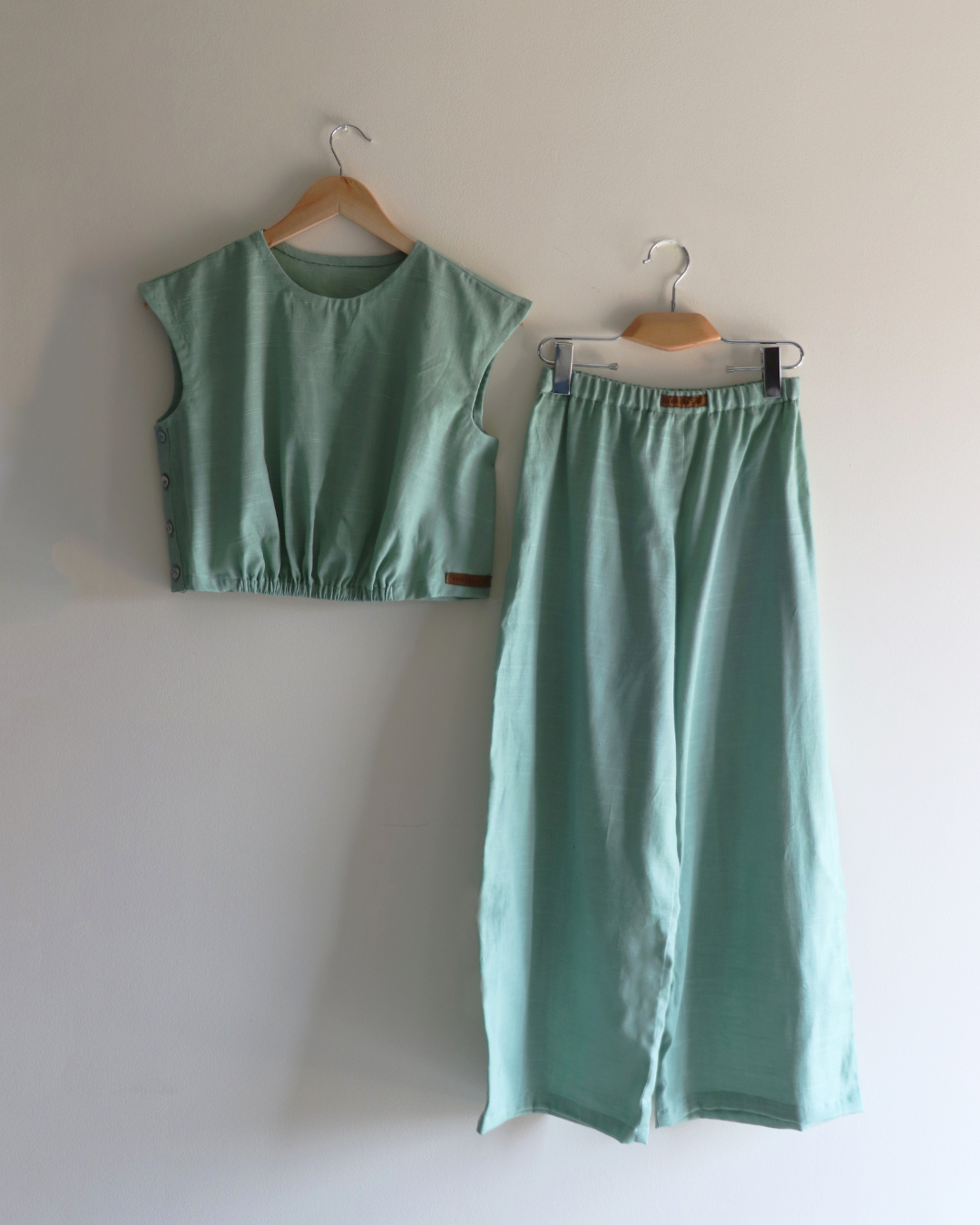 Buttoned and Gathered Set