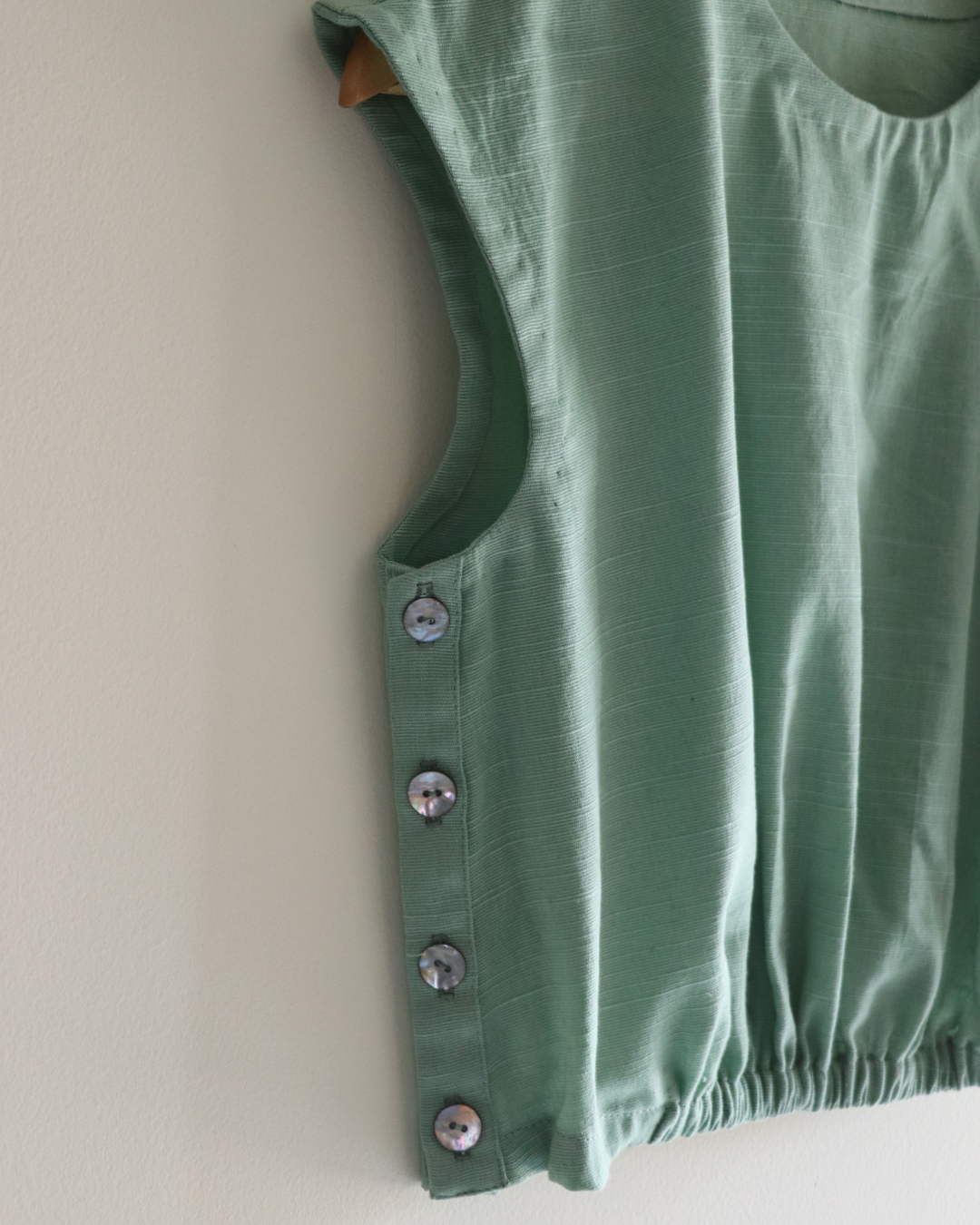 Buttoned and Gathered Set