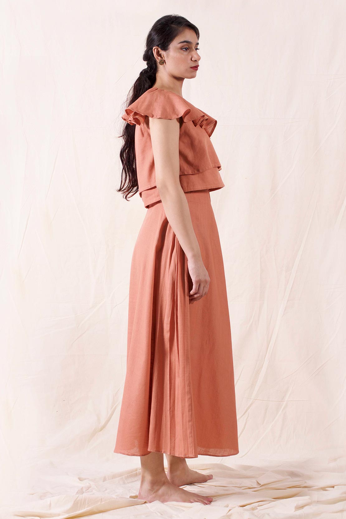 Tiered & Peachy -  Skirt